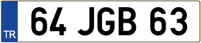 Trailer License Plate